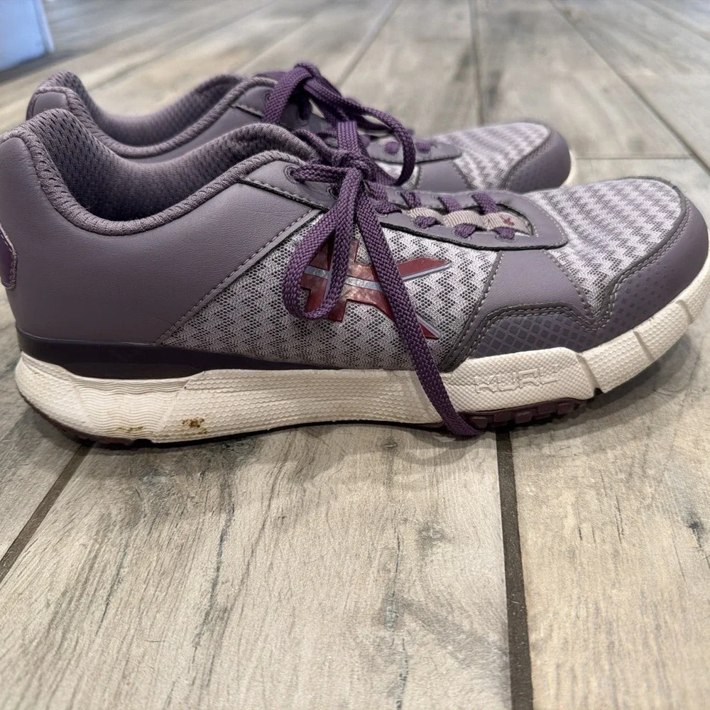 KURU‎ Quantum Purple White Women's Shoes Size 8.5 Comfort Gym Walking Shoes